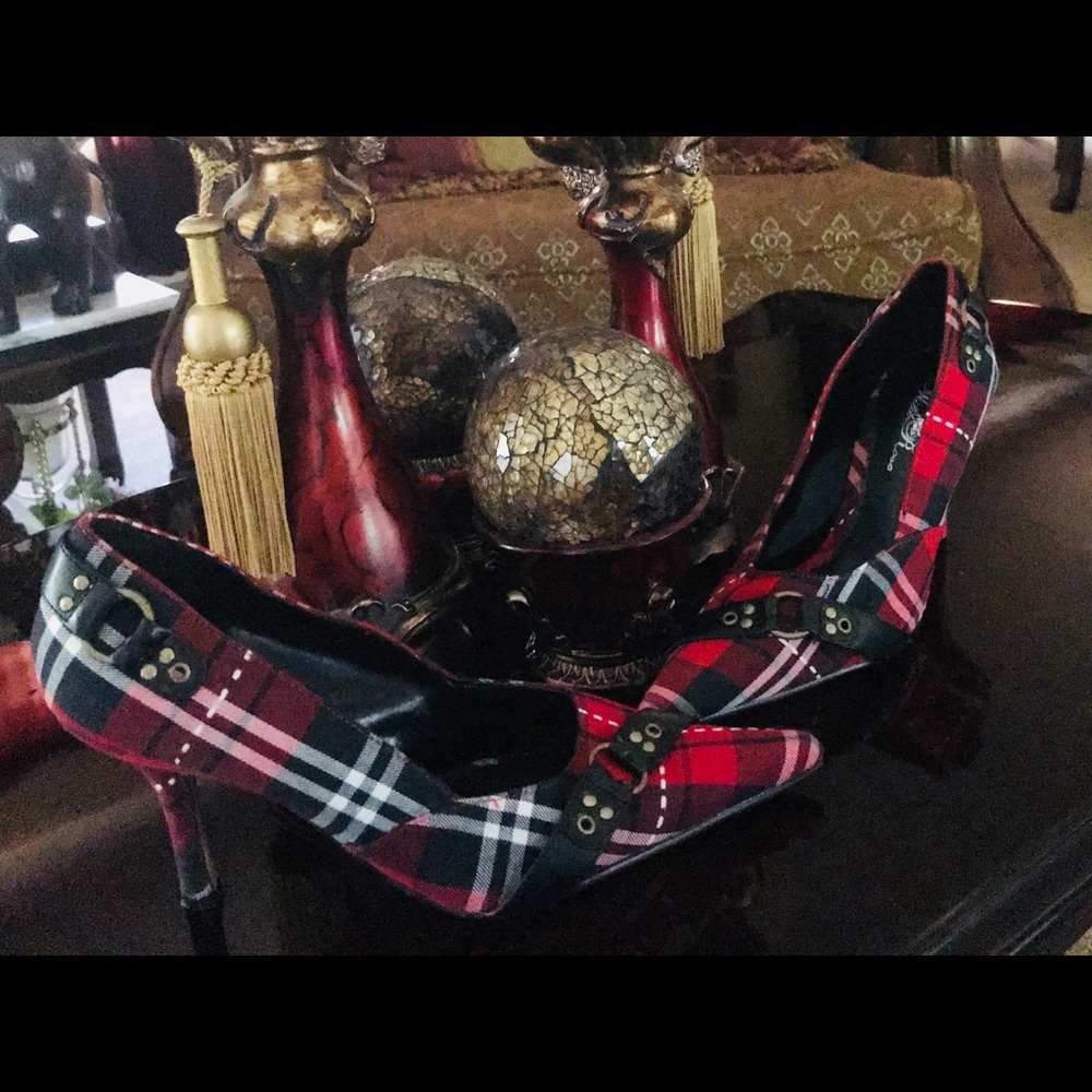 High Heel Plaid Shoe👠